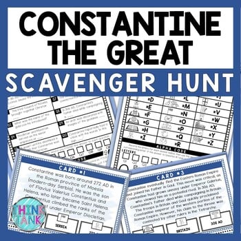 Constantine the Great Scavenger Hunt - Reading Comprehension Activity