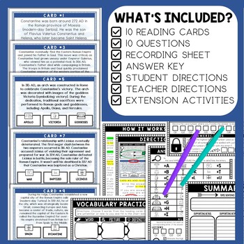 Constantine the Great Scavenger Hunt - Reading Comprehension Activity - Image 2