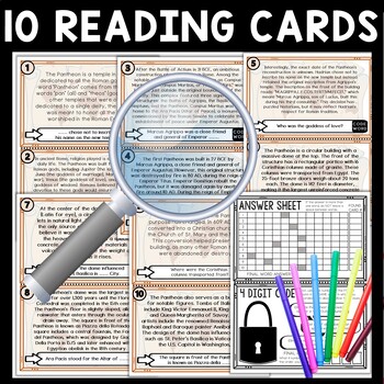 Pantheon of Ancient Rome Scavenger Hunt Reading Comprehension Activity - Image 3