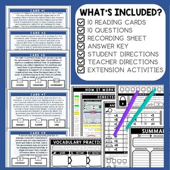 First Amendment Scavenger Hunt - Reading Comprehension Activity - Image 2