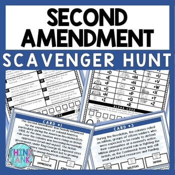 Second Amendment Scavenger Hunt - Reading Comprehension Activity