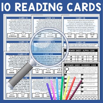 Fourth Amendment Scavenger Hunt - Reading Comprehension Activity - Image 3