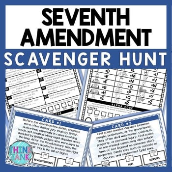 Seventh Amendment Scavenger Hunt - Reading Comprehension Activity