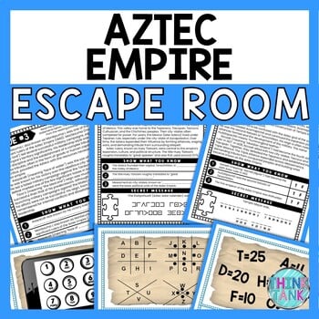 Aztec Empire ESCAPE ROOM - Reading Comprehension - Ancient Civilizations