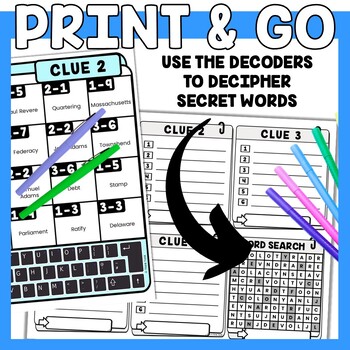 Boston Massacre Escape Room Word Search - Reading Comprehension Stations - Image 4