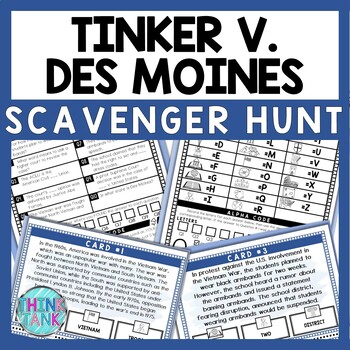 Tinker v. Des Moines Scavenger Hunt - Reading Comprehension Activity