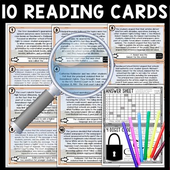 Hazelwood v. Kuhlmeier Scavenger Hunt Reading Comprehension Activity - Image 3