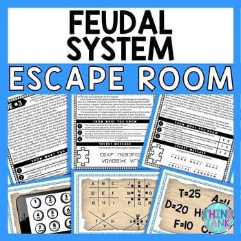 Feudal System ESCAPE ROOM - Reading Comprehension - Middle Ages