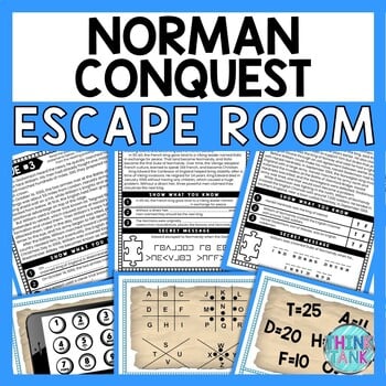 Norman Conquest ESCAPE ROOM - Reading Comprehension - Middle Ages