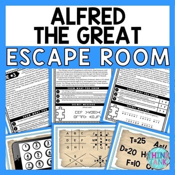 Alfred the Great ESCAPE ROOM - Reading Comprehension - Middle Ages