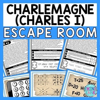 Charlemagne ESCAPE ROOM - Reading Comprehension - Middle Ages