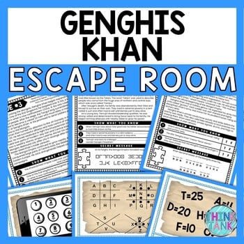 Genghis Khan ESCAPE ROOM - Reading Comprehension - Mongol Empire