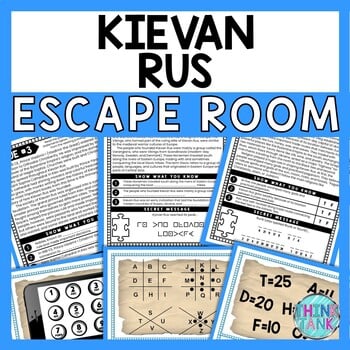 Kievan Rus ESCAPE ROOM - Reading Comprehension - Middle Ages