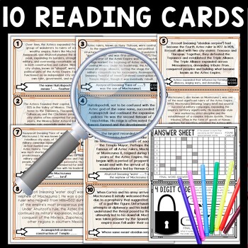 Aztec Empire Scavenger Hunt Reading Comprehension Activity - Image 3