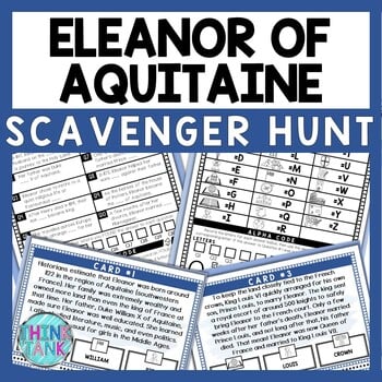 Eleanor of Aquitaine Scavenger Hunt - Reading Comprehension Activity