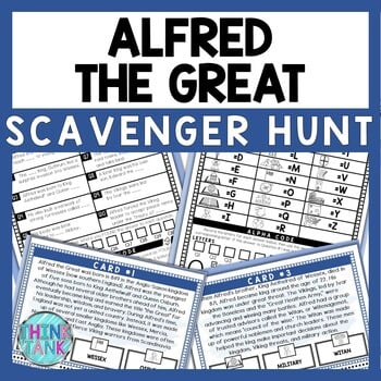 Alfred the Great Scavenger Hunt - Reading Comprehension Activity - Middle Ages