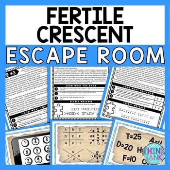 Fertile Crescent ESCAPE ROOM - Reading Comprehension - Ancient Mesopotamia