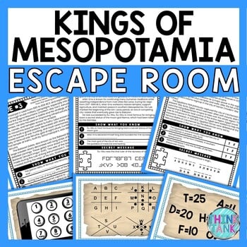 Kings of Ancient Mesopotamia ESCAPE ROOM - Reading Comprehension