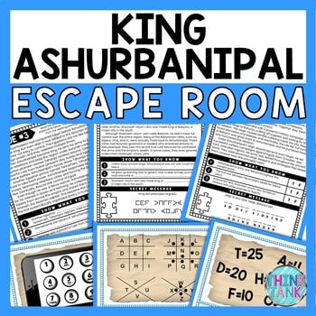 Ashurbanipal ESCAPE ROOM - Reading Comprehension - Ancient Mesopotamia