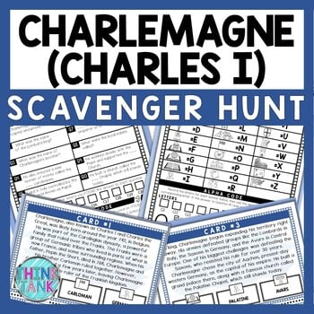 Charlemagne Scavenger Hunt - Reading Comprehension Activity - Middle Ages