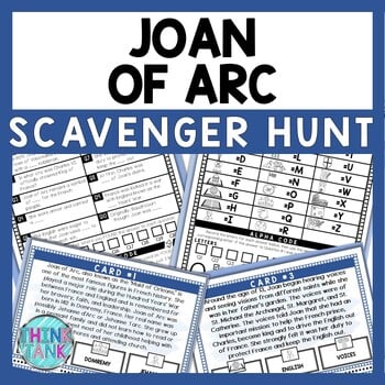 Joan of Arc Scavenger Hunt - Reading Comprehension Activity - Middle Ages