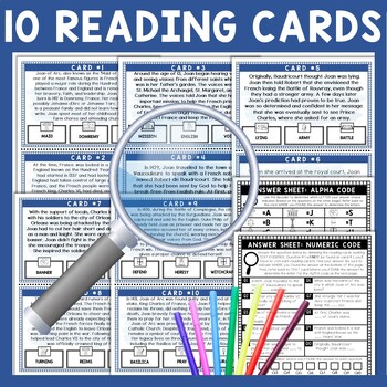 Joan of Arc Scavenger Hunt - Reading Comprehension Activity - Middle Ages - Image 3