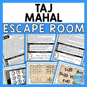 Taj Mahal ESCAPE ROOM - Reading Comprehension - World Landmarks