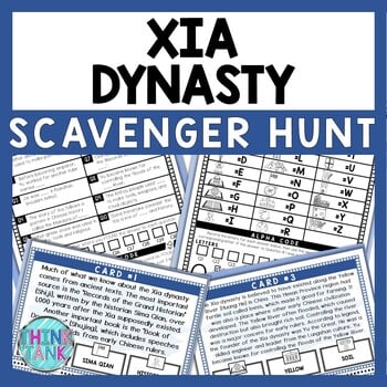 Xia Dynasty Scavenger Hunt - Reading Comprehension Activity - Ancient History
