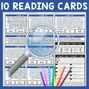 Xia Dynasty Scavenger Hunt - Reading Comprehension Activity - Ancient History - Image 3