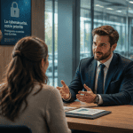 Actualité sur les banques, conseiller avec clients