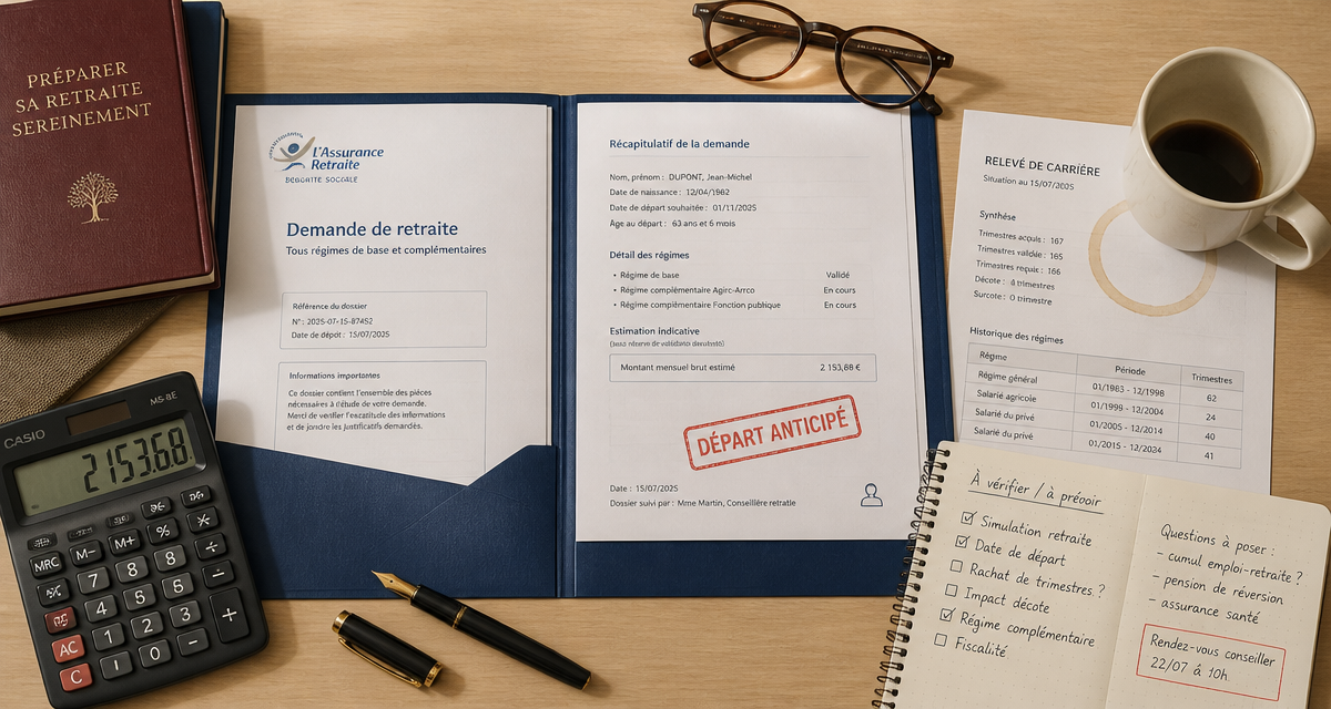 Astuce partir en retraite plus tôt bureau dossier départ anticipé