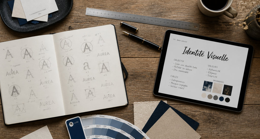 conseil logo croquis outils brief creatif