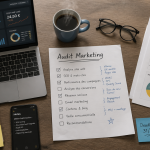 Vue bureau audit conseil marketing