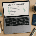 idee de business 2024 checklist ordinateur carnet