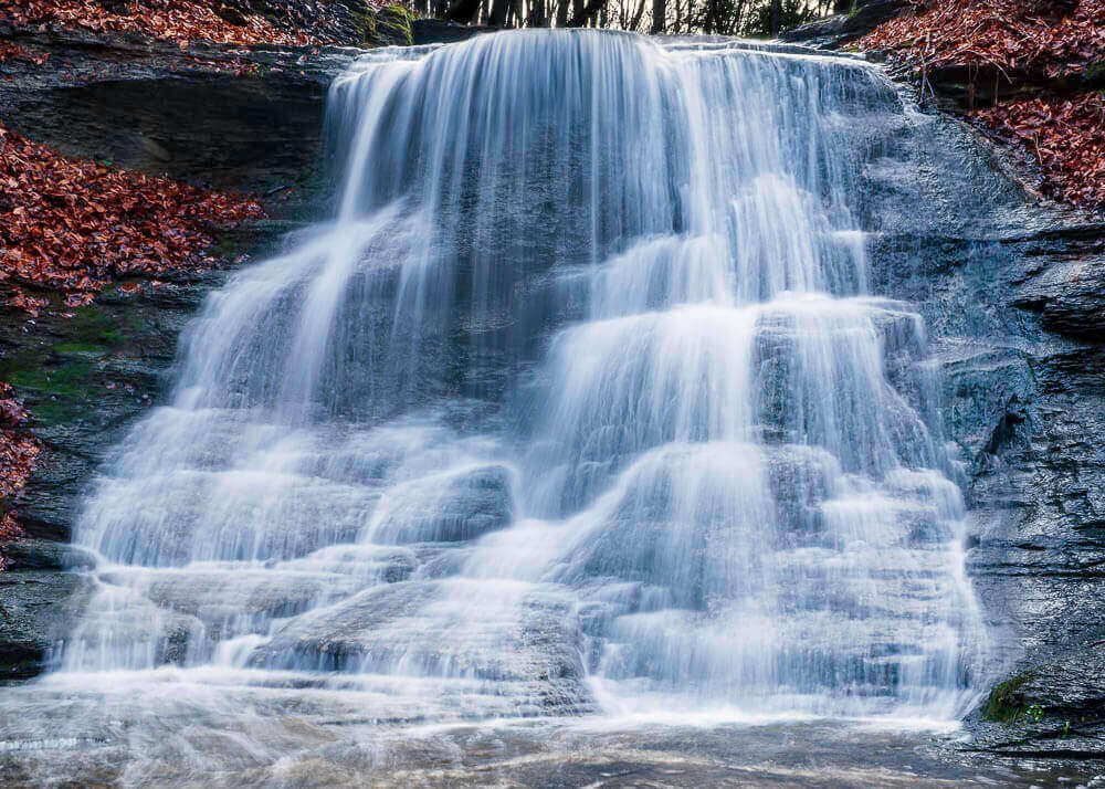 November photo of guppy falls at the Skaneateles Conservation Area