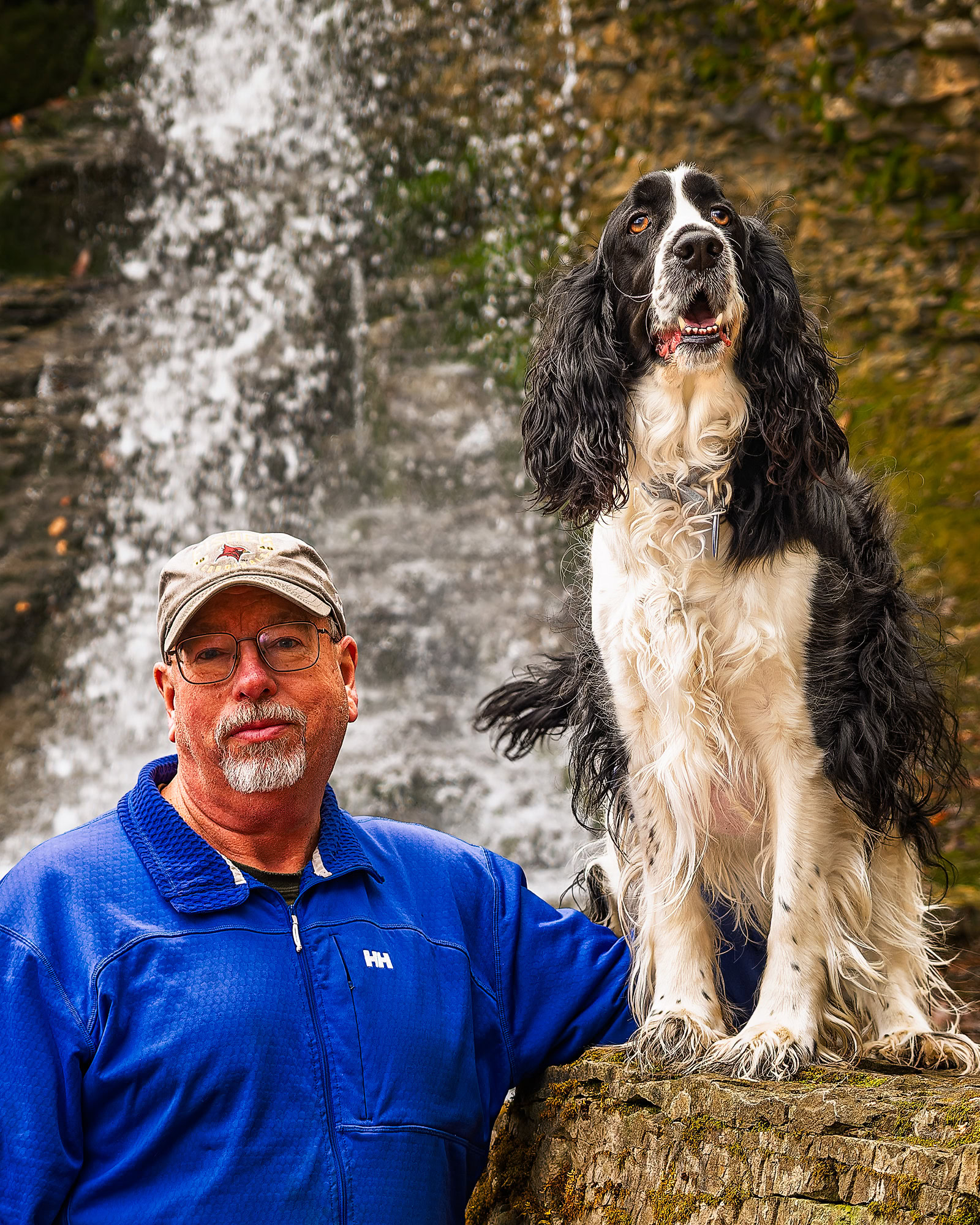 Todd Marsh and Caden the English Springer Spaniel