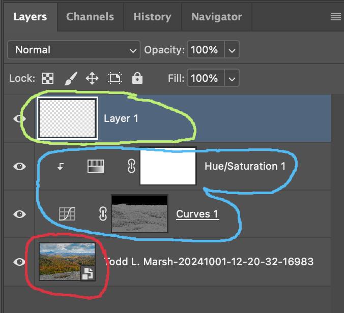 how to tell what type of layer it is in photoshop