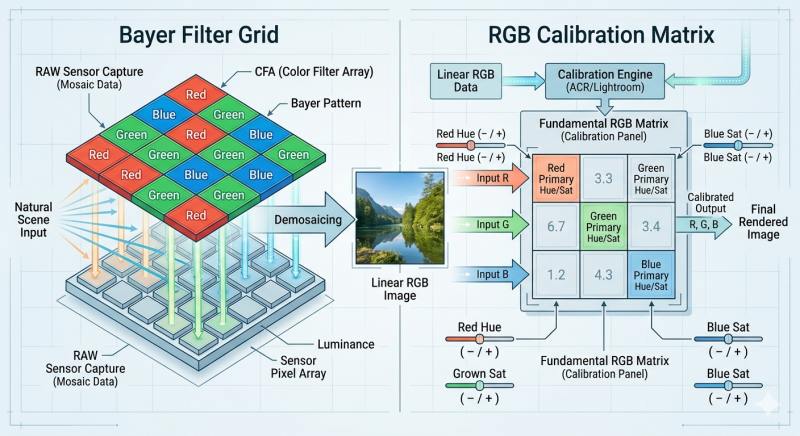 how cameras collect light data