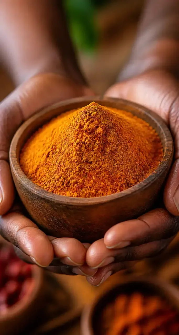 Épices africaines dans un bol
