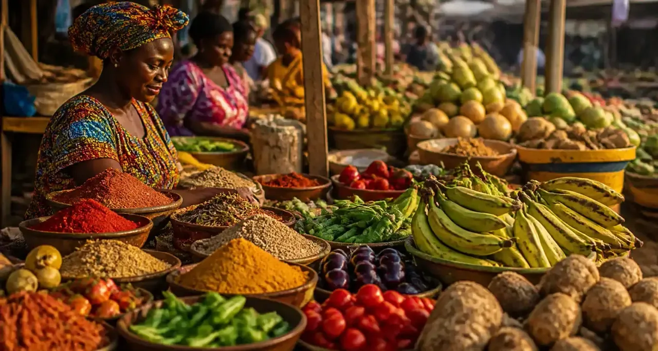 Marché de produits africains