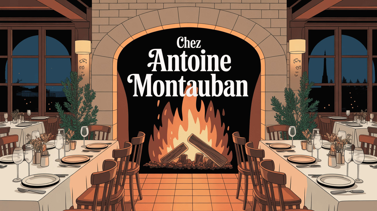 Restaurant gastronomique avec cheminée, Chez Antoine Montauban