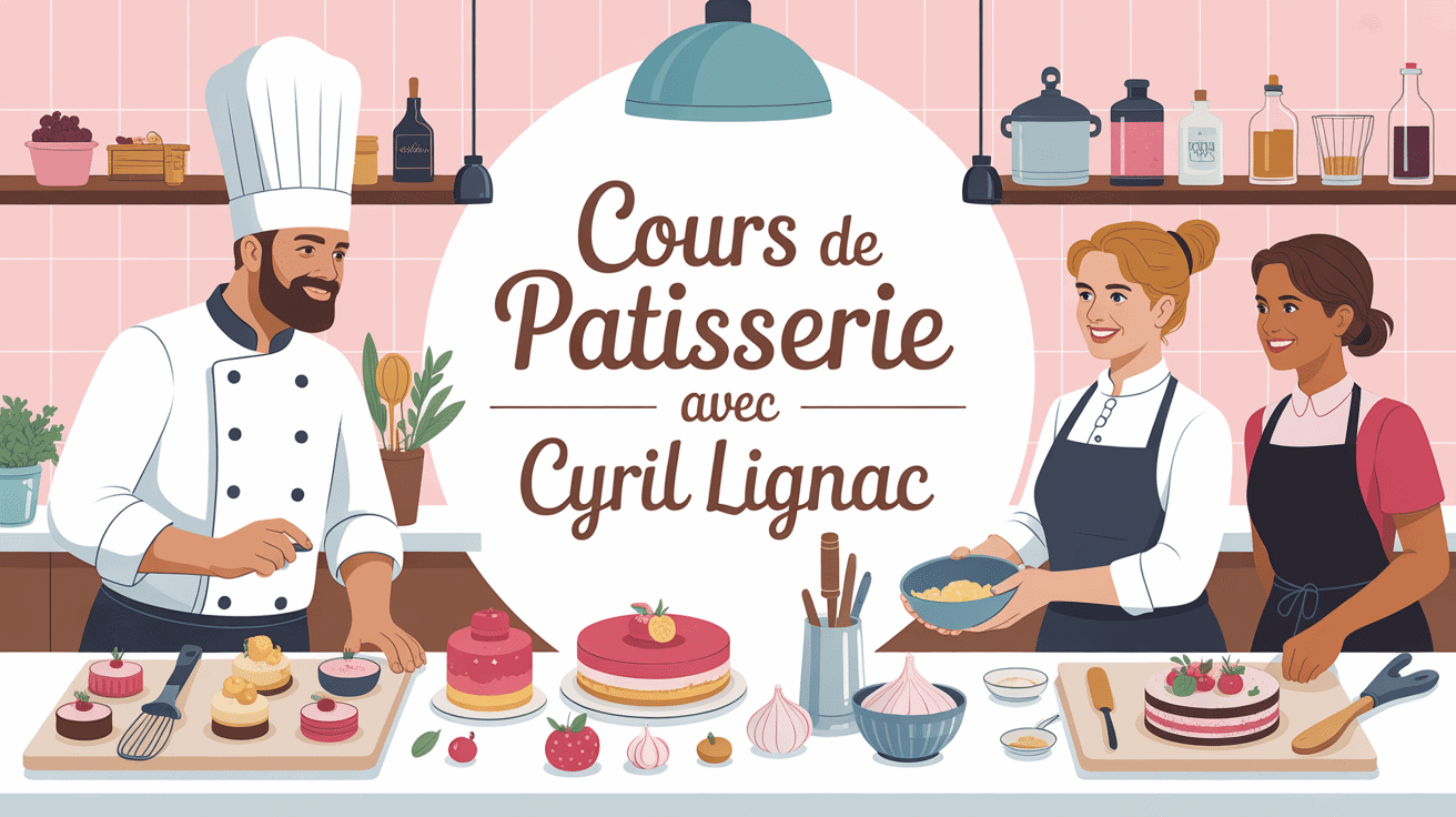 cours de patisserie avec cyril lignac scene atelier conviviale