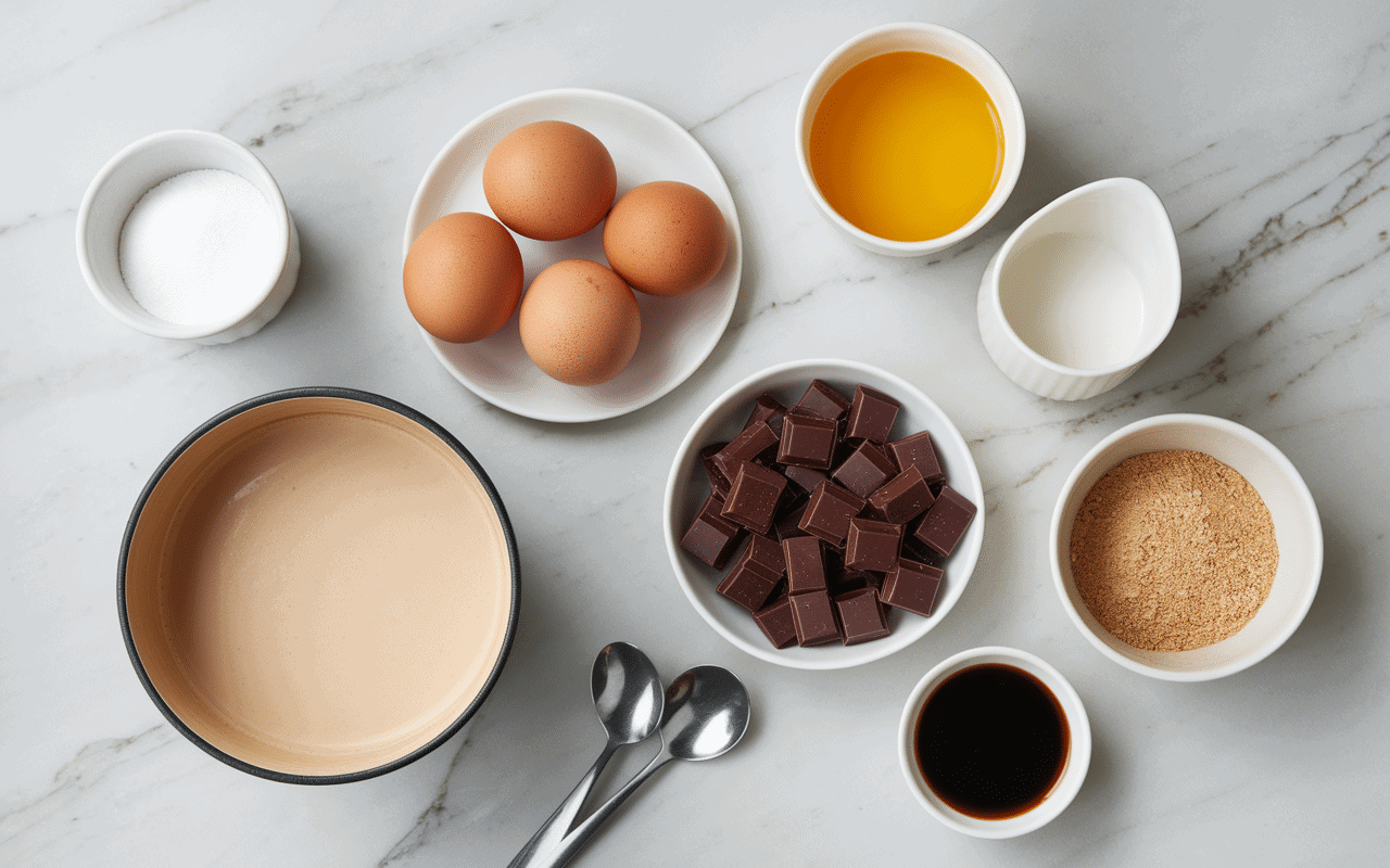 Ingrédients pour crème dessert maison