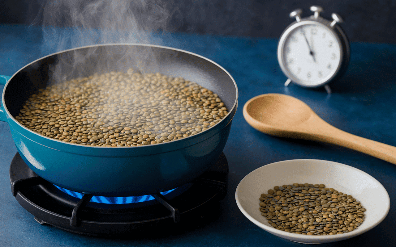 Cuisson lentilles corail casserole cuisson texture
