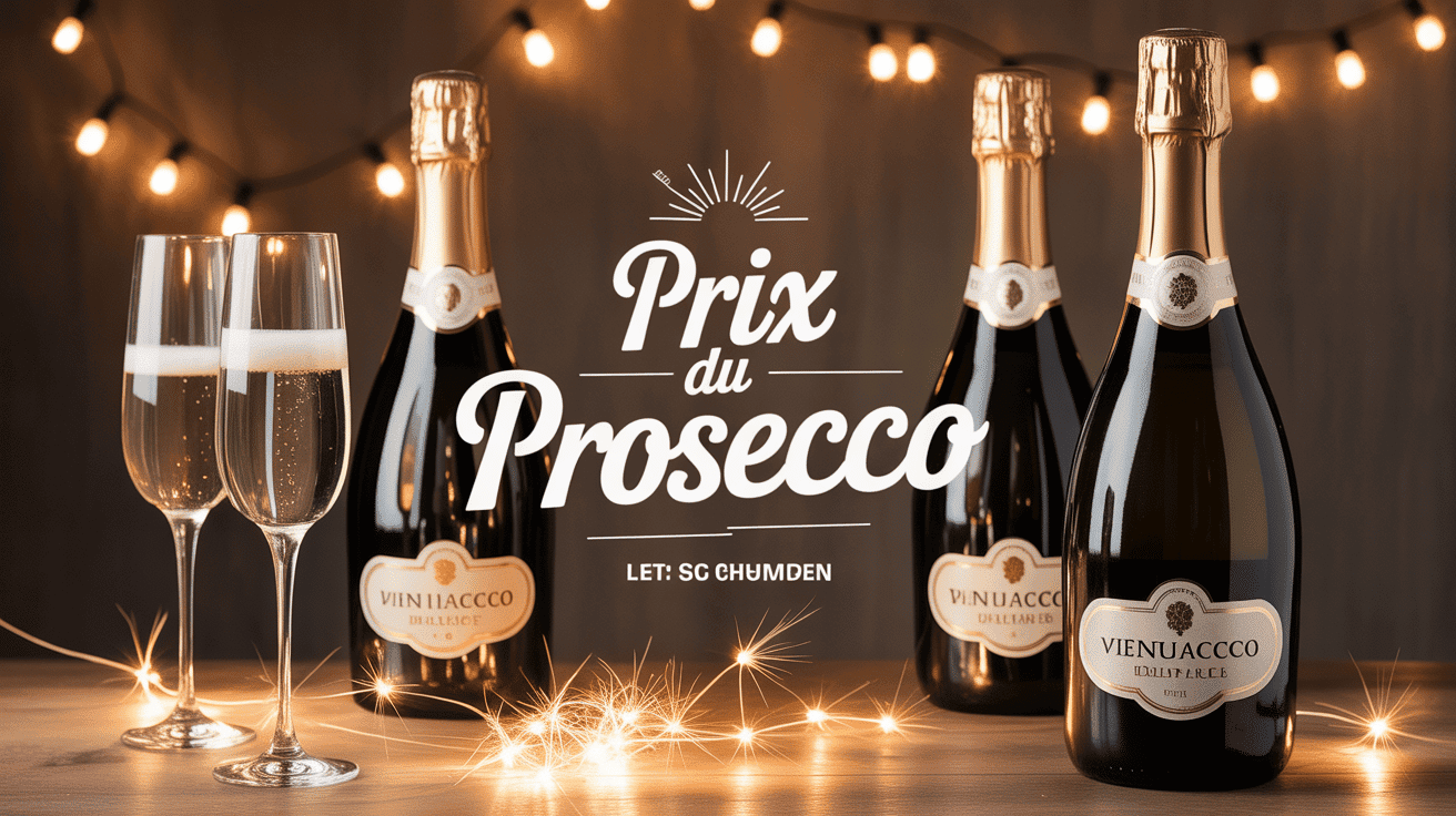 Prosecco prix bouteilles festives verres champagne