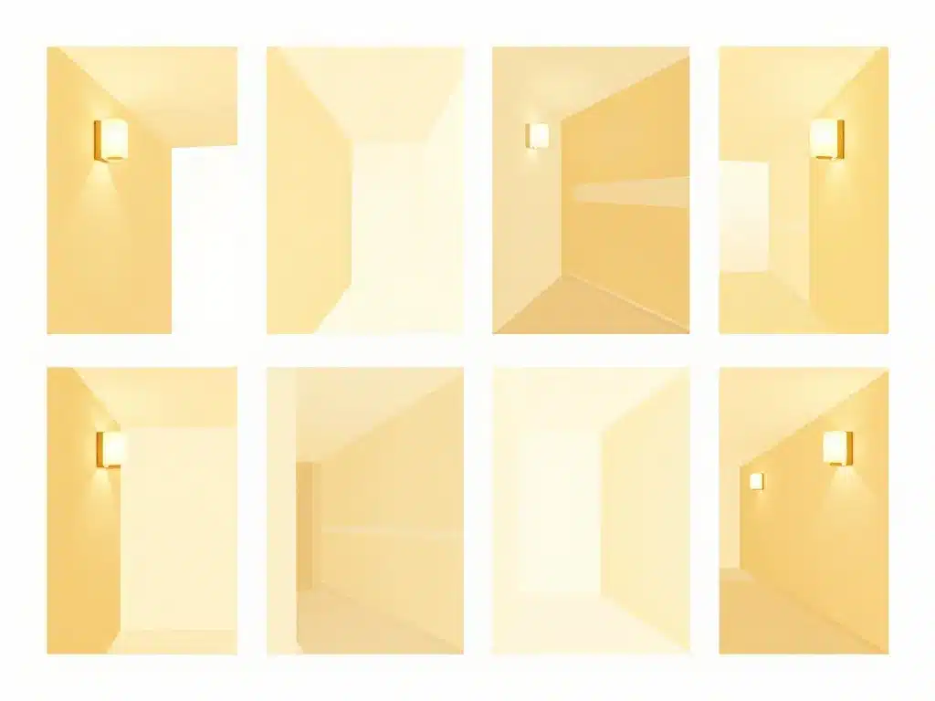 appliques murales pour couloir illustration besoins luminosité