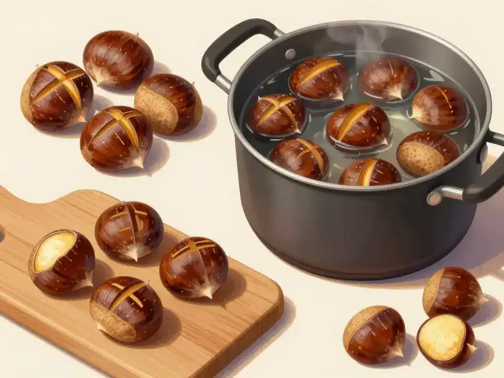 comment faire du marron préparation cuisson châtaignes cuisine