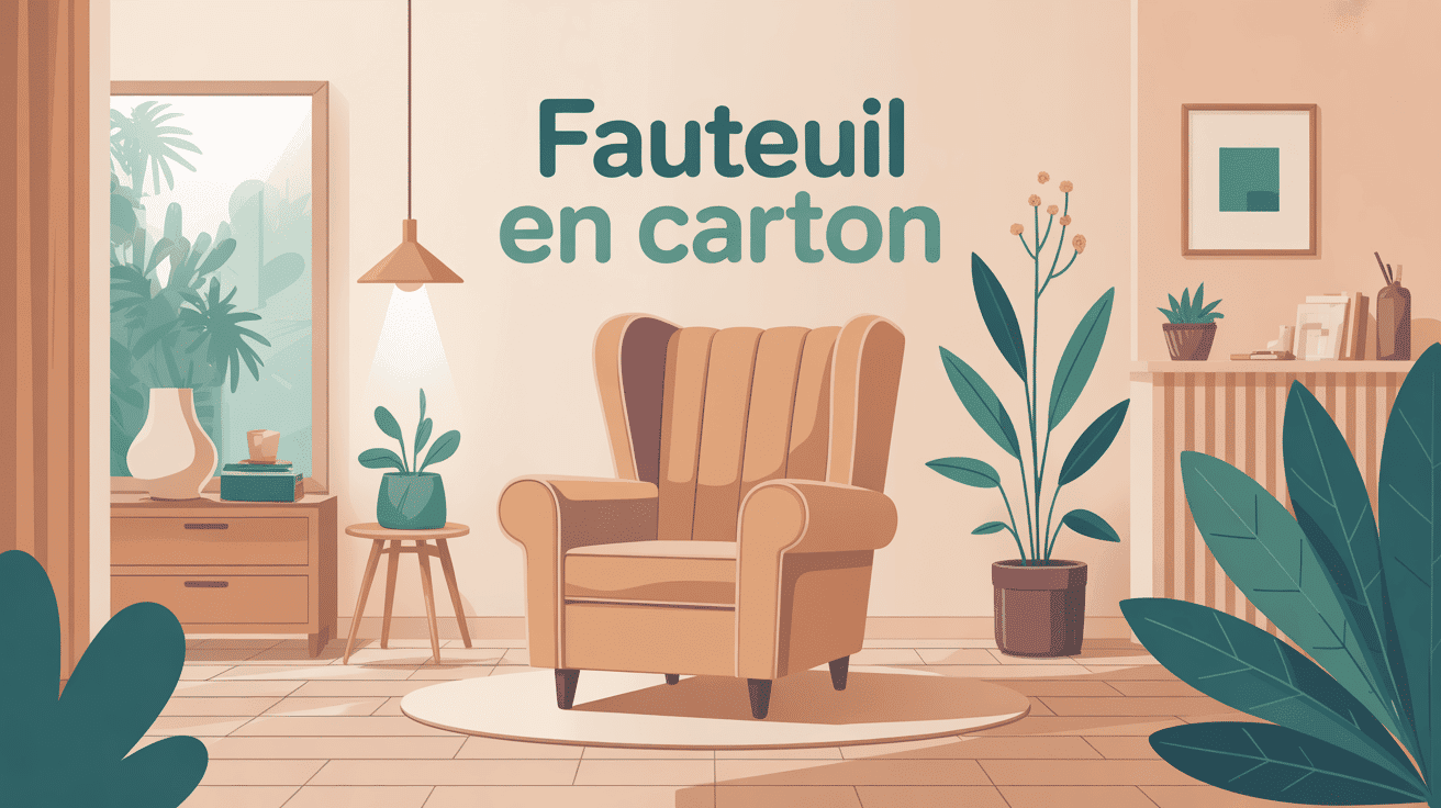 fauteuil en carton solution écologique design