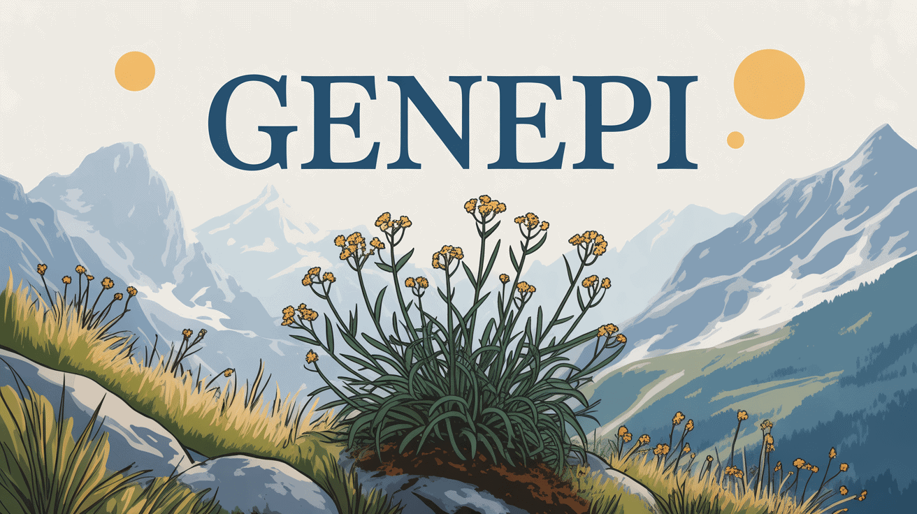 genepi plante fleurs jaunes montagnes