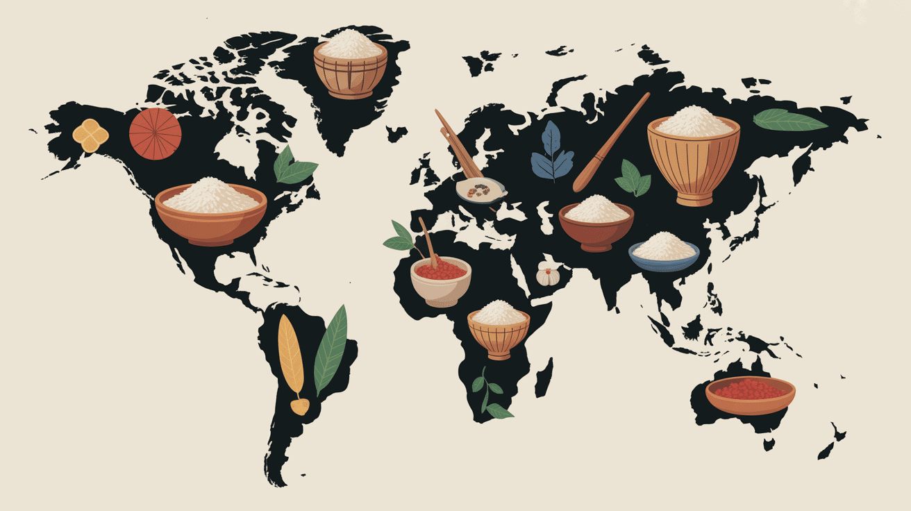 origines riz cantonais carte evolution